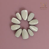 Artnailery · Moonlit Pearl | Everyday Elegance Collection (10 pcs Handmade Press-On Nails)