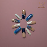 Artnailery · Blue Reverie | Artistry Collection (10 pcs Handmade Press-On Nails)
