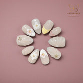 Artnailery · Blossom Shore | Everyday & Seasonal Collection (10 pcs Handmade Press-On Nails)