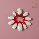 Artnailery · Rouge Silhouette | Everyday Elegance Collection (10 pcs Handmade Press-On Nails