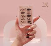 Artnailery · Noir Flow | Atelier Canvas (30 pcs Precision-Finish Press-On Nails)