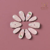 Artnailery · Peach Blush Bloom | Seasonal Glam Limited (10 pcs Handmade Press-On Nails)