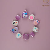 Artnailery · Violet Bunny Mix | Kids Press-On Nails (10 pcs)