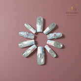 Artnailery · Frosted Bloom | Seasonal Glam Limited (10 pcs Handmade Press-On Nails