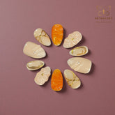 Artnailery · Golden Grace | Everyday Elegance (10 pcs Handmade Press-On Nails)