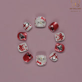 Artnailery · Ruby Kitty Party | Kids Press-On Nails (10 pcs)