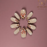 Artnailery · Scarlet Leopard Bow | Everyday Elegance Collection · Artistry Selection