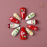 Artnailery · Merry Icons | Holiday Glam Limited (10 pcs Handmade Press-On Nails)