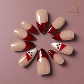 Artnailery · Santa Kiss | Holiday Glam Limited (10 pcs Handmade Press-On Nails