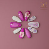 Artnailery · Violet Whisper | Seasonal Glam & Artistry Collection (10 pcs Handmade Press-On Nails)