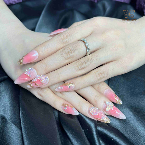 Artnailery · Rose Reverie | Atelier Canvas (24 pcs Precision-Finish Press-On Nails)