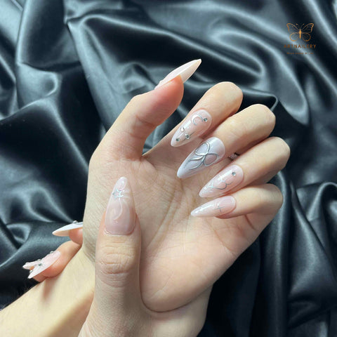 Artnailery · Moonlight Blush | Atelier Canvas (24 pcs Precision-Finish Press-On Nails)