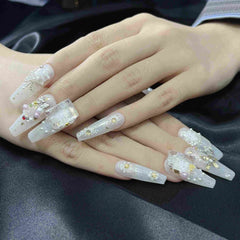 Artnailery · Crystal Carol | Holiday Glam Limited (10 pcs Handmade Press-On Nails)