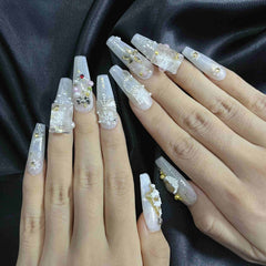 Artnailery · Crystal Carol | Holiday Glam Limited (10 pcs Handmade Press-On Nails)