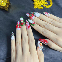 Artnailery · Candy Noel | Holiday Glam Limited (10 pcs Handmade Press-On Nails)