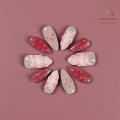 Artnailery · Rosé Sonata | Artistry Collection (10 pcs Handmade Press-On Nails