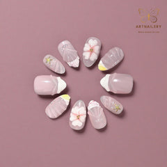 Artnailery · Lilac Bloom | Artistry Collection (10 pcs Handmade Press-On Nails)