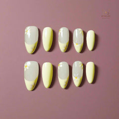 Artnailery · Lemon Bloom | Everyday Elegance · Seasonal Glam Selection (10 pcs Handmade Press-On Nails)