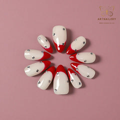 Artnailery · Rouge Silhouette | Everyday Elegance Collection (10 pcs Handmade Press-On Nails