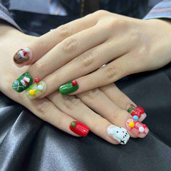 Artnailery · Merry Mingle | Holiday Glam Limited (10 pcs Handmade Press-On Nails)