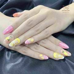 Artnailery · Citrus Crush | Seasonal Glam Limited · Everyday Selection (10 pcs Handmade Press-On Nails)