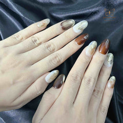 Artnailery · Amber Haze | Everyday Elegance · Artistry Selection (10 pcs Handmade Press-On Nails)