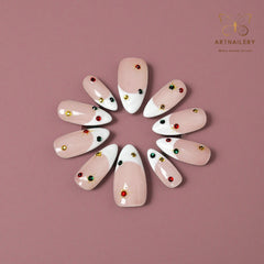Artnailery · Festive Whisper | Everyday Elegance · Seasonal Glam Selection (10 pcs Handmade Press-On Nails