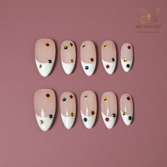 Artnailery · Festive Whisper | Everyday Elegance · Seasonal Glam Selection (10 pcs Handmade Press-On Nails