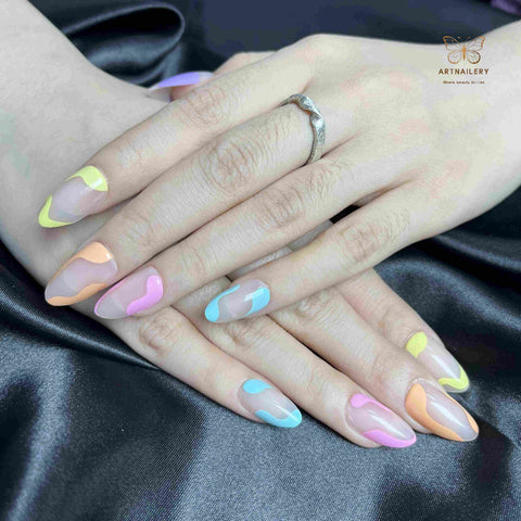 Artnailery · Candy Wave | Atelier Canvas (30 pcs Precision-Finish Press-On Nails)
