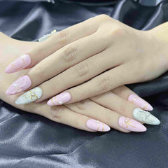 Artnailery · Blush Étoile | Artistry Collection · Everyday & Seasonal Glam Selection (10 pcs Handmade Press-On Nails)