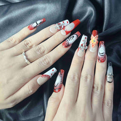 Artnailery · Scarlet Muse | Artistry Collection · Holiday Glam Selection (10 pcs Handmade Press-On Nails