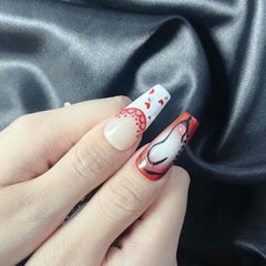 Artnailery · Scarlet Muse | Artistry Collection · Holiday Glam Selection (10 pcs Handmade Press-On Nails