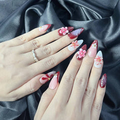 Artnailery · Rosy Bloom | Seasonal Glam Limited · Artistry Selection (10 pcs Handmade Press-On Nails