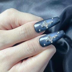 Artnailery · Celestial Alloy | Artistry Collection · Seasonal Glam Selection (10 pcs Handmade Press-On Nails)
