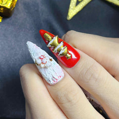 Artnailery · Frosted Whisper | Holiday Glam Limited Collection (10 pcs Handmade Press-On Nails)