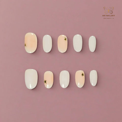 Artnailery · Oat Silk Star | Everyday Elegance Collection