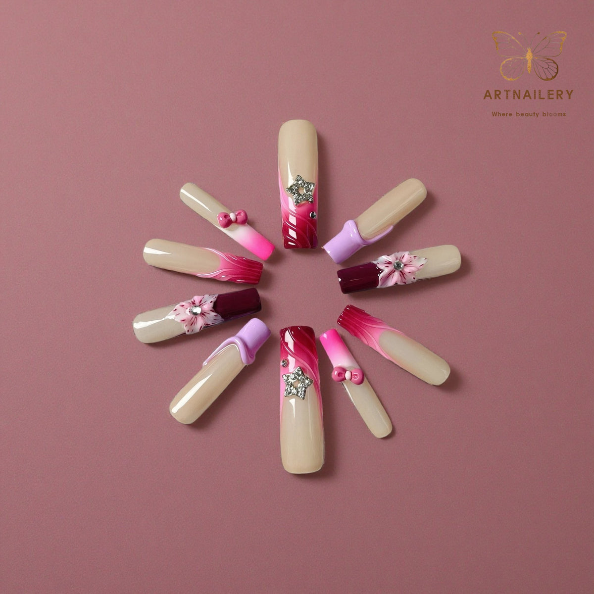 Artnailery · Rouge Cascade | Artistry Collection · Seasonal Glam Selection