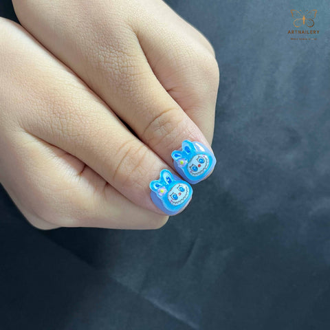 Artnailery · Sky Bunny Bloom | Kids Press-On Nails (10 pcs)