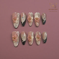Artnailery ·Blossom Whisper | Artistry Collection (10 pcs Handmade Press-On Nails)