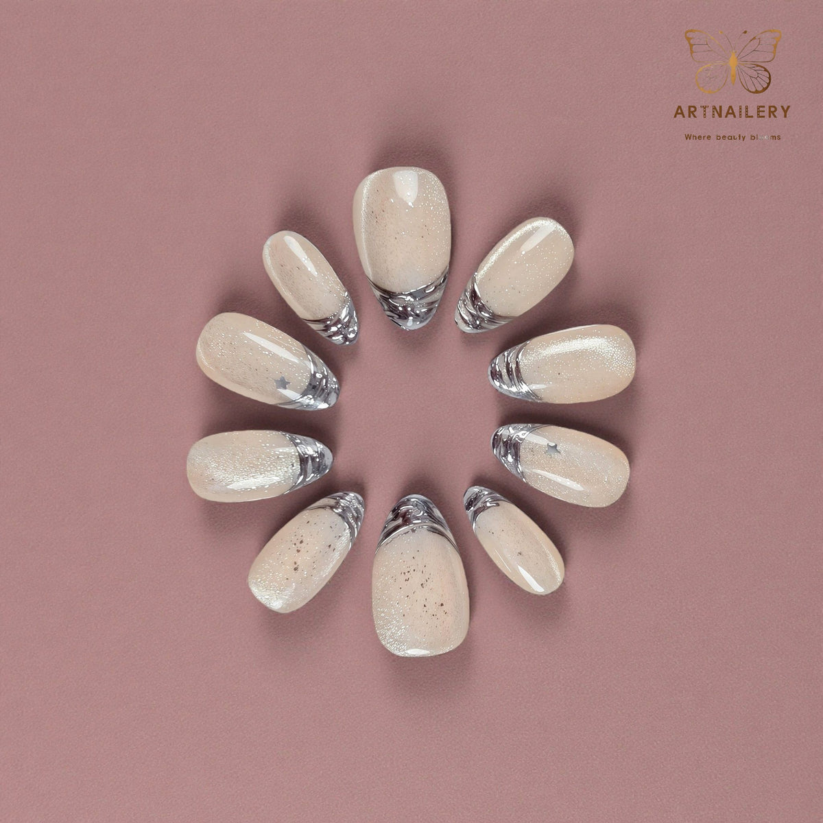 Artnailery · Silver Stardust | Everyday Elegance Collection · Artistry Selection