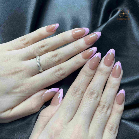 Artnailery · Blush Outline | Atelier Canvas (30 pcs Precision-Finish Press-On Nails)