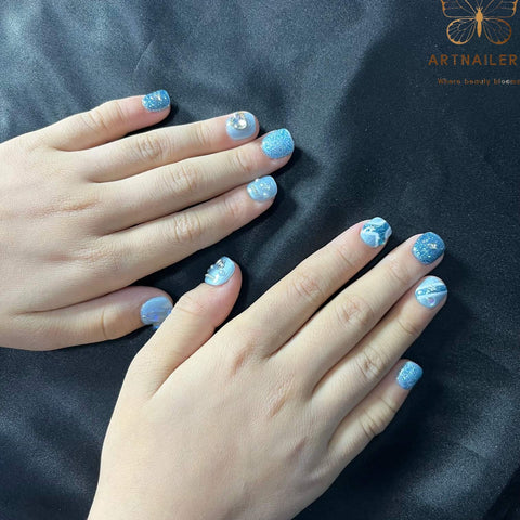 Artnailery · Blue Star Dream | Kids Press-On Nails (10 pcs)