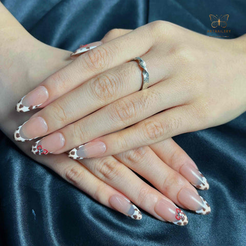 Artnailery · Scarlet Leopard Bow | Everyday Elegance Collection · Artistry Selection