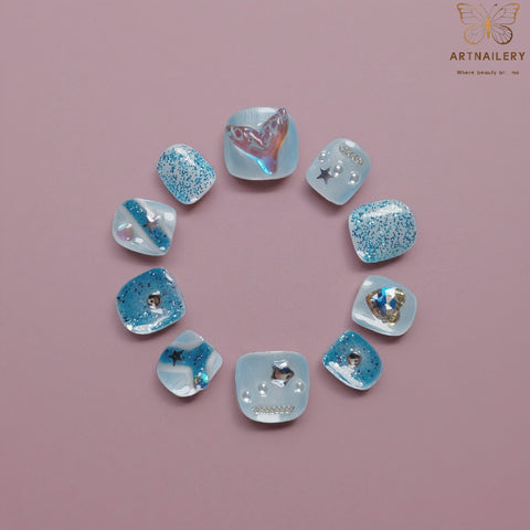 Artnailery · Blue Star Dream | Kids Press-On Nails (10 pcs)
