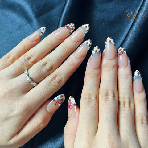 Artnailery · Scarlet Leopard Bow | Everyday Elegance Collection · Artistry Selection