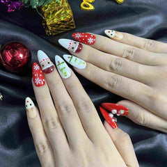 Artnailery · Merry Icons | Holiday Glam Limited (10 pcs Handmade Press-On Nails)