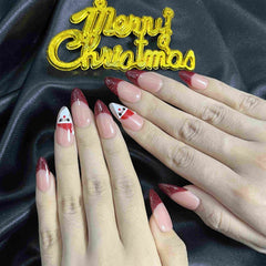 Artnailery · Santa Kiss | Holiday Glam Limited (10 pcs Handmade Press-On Nails