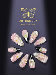 Blossom Whisper | Artistry Collection (10 pcs Handmade Press-On Nails)