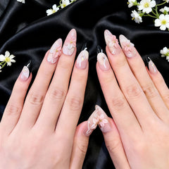 Blossom Whisper | Artistry Collection (10 pcs Handmade Press-On Nails)