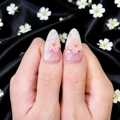 Blossom Whisper | Artistry Collection (10 pcs Handmade Press-On Nails)